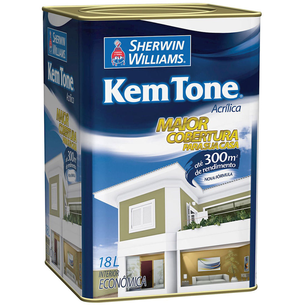 Tinta Sherwin Williams 3 6 Preço Tinta Acrilica Kemtone Sherwin Williams Economica Fosco 18l