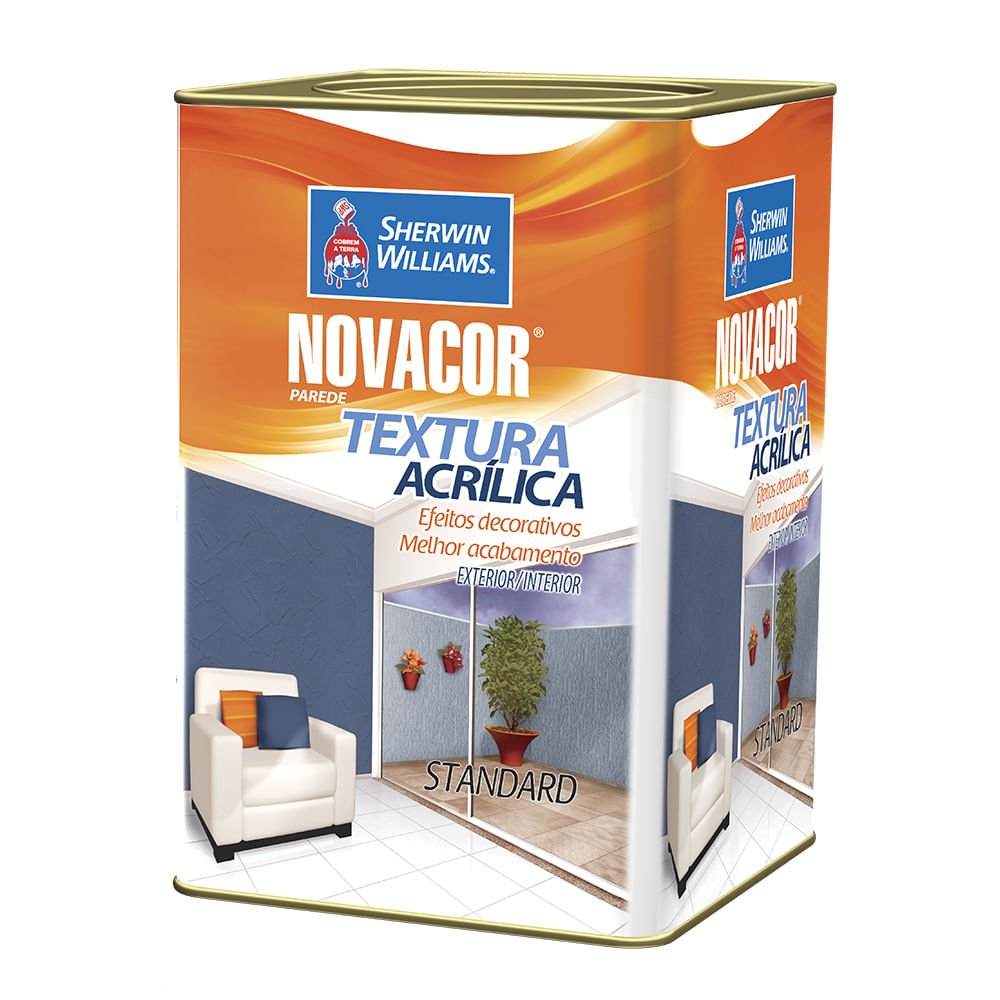 Tinta Sherwin Williams 3 6 Preço Tinta Acrilica Novacor Textura Sherwin Williams Standard 36 5kg