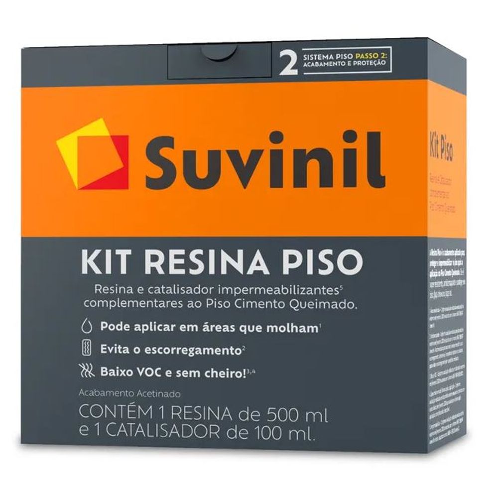 Kit Resina Piso Para Cimento Queimado - SUVINIL - Politintas