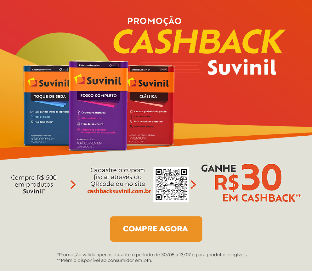 Produtos - Cashback Suvinil  - Mes 6